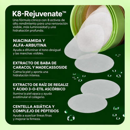 Almohadillas Tonificantes para Manchas, Poros y Luminosidad