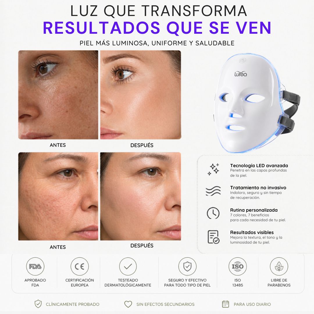 Lurea™ Mascara LED 7 luces para renovar la piel