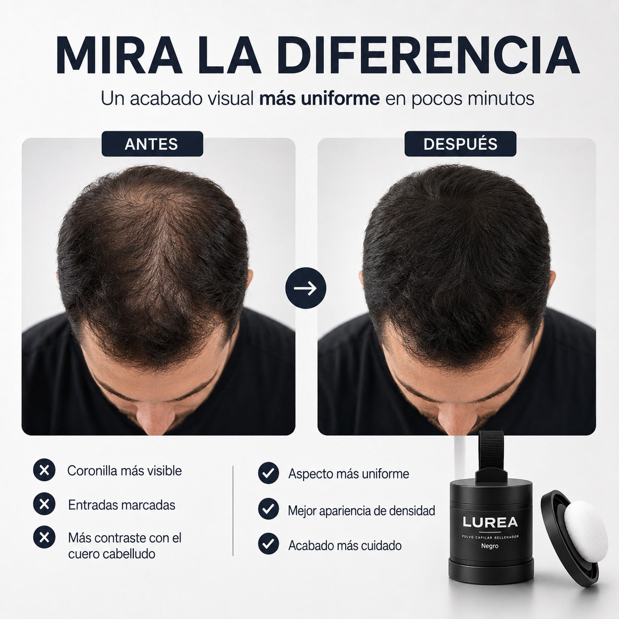 Cubre espacios y canas al instante Rellenador capilar