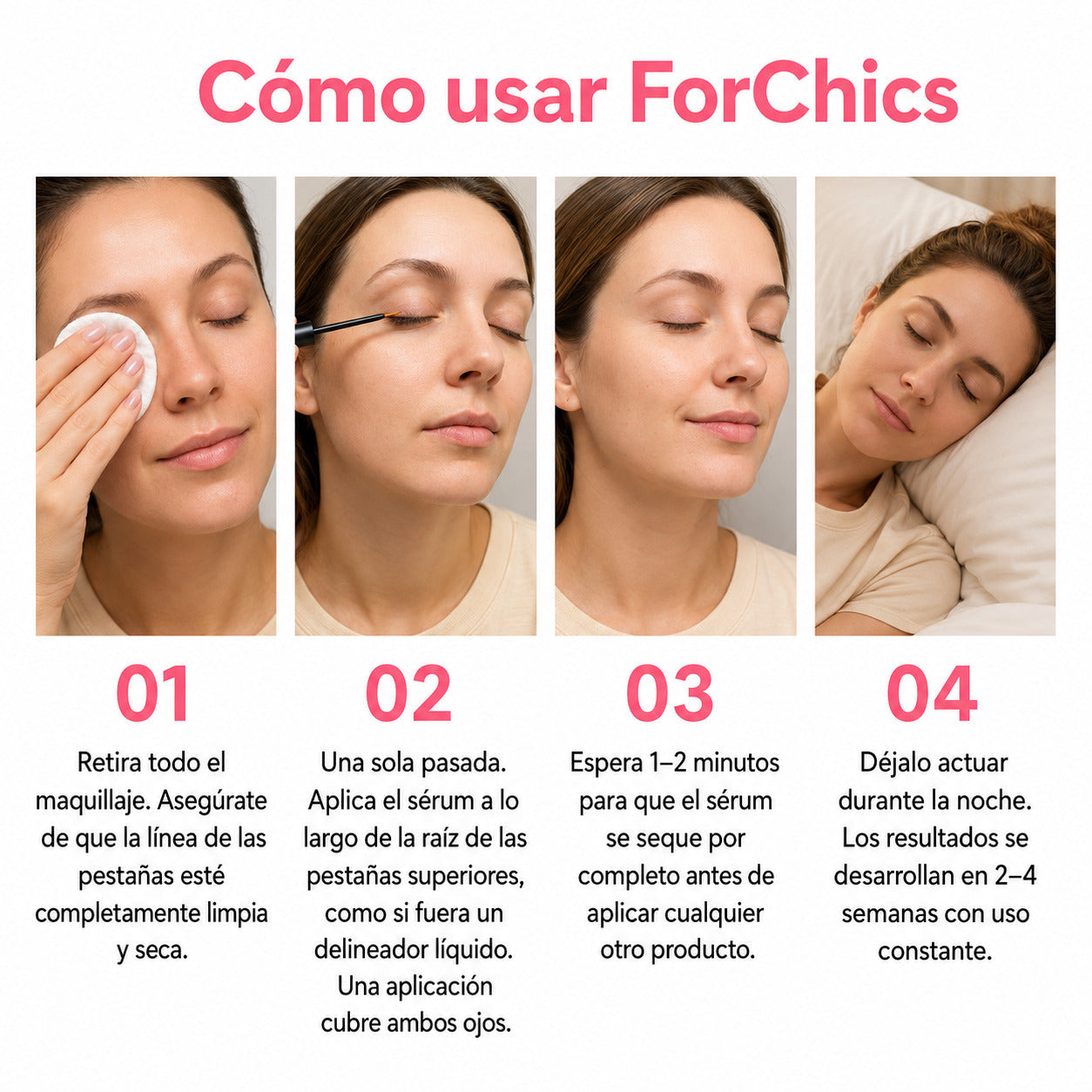 ForChics Suero de Crecimiento de Pestañas