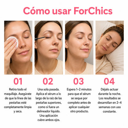 ForChics Suero de Crecimiento de Pestañas