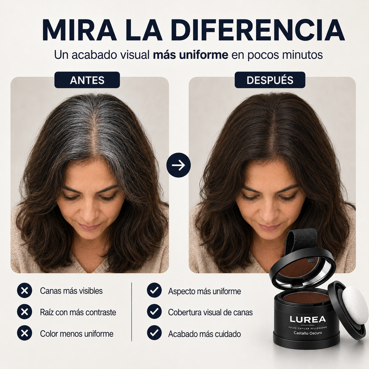 Cubre espacios y canas al instante Rellenador capilar