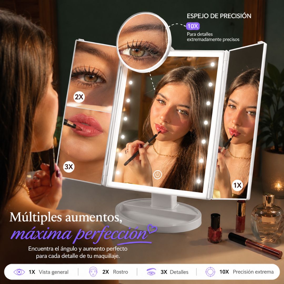 BeatuyMirror™ Maquíllate con seguridad y descubre detalles que antes no veías