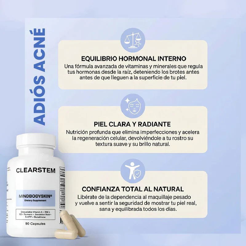 Mindbodyskin® – Apoya el equilibrio interno de tu piel para una apariencia más limpia y saludable