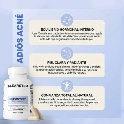 Mindbodyskin® – Apoya el equilibrio interno de tu piel para una apariencia más limpia y saludable
