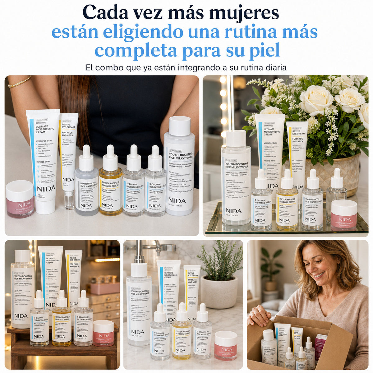 Set Coreano de 7 Productos con Tónico Lechoso