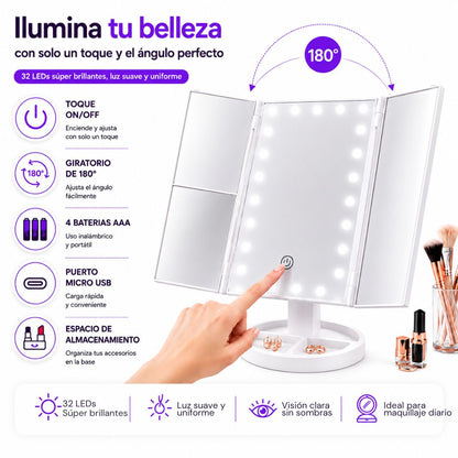 BeatuyMirror™ Maquíllate con seguridad y descubre detalles que antes no veías