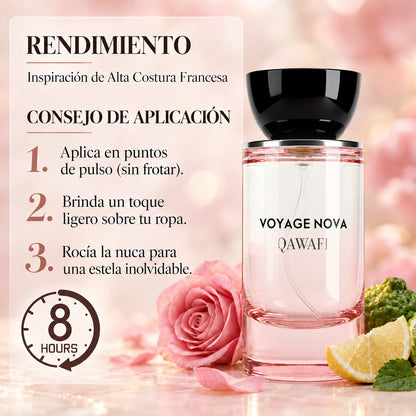 Voyage Nova Alta perfumería francesa larga duración