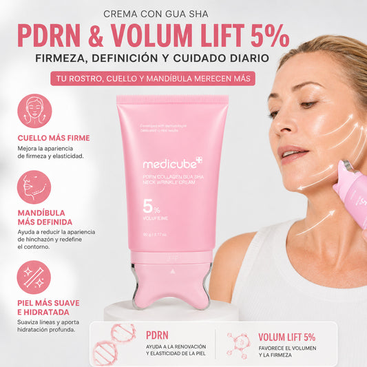 Colageno PDRN con Gua Sha para Rostro, Mandíbula y Cuello