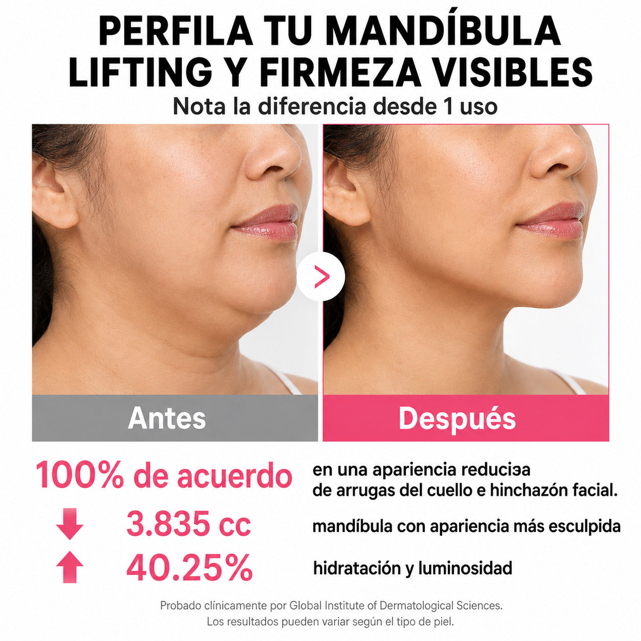 Colageno PDRN con Gua Sha para Rostro, Mandíbula y Cuello