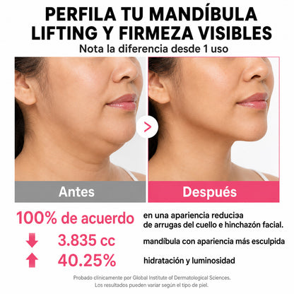 Colageno PDRN con Gua Sha para Rostro, Mandíbula y Cuello