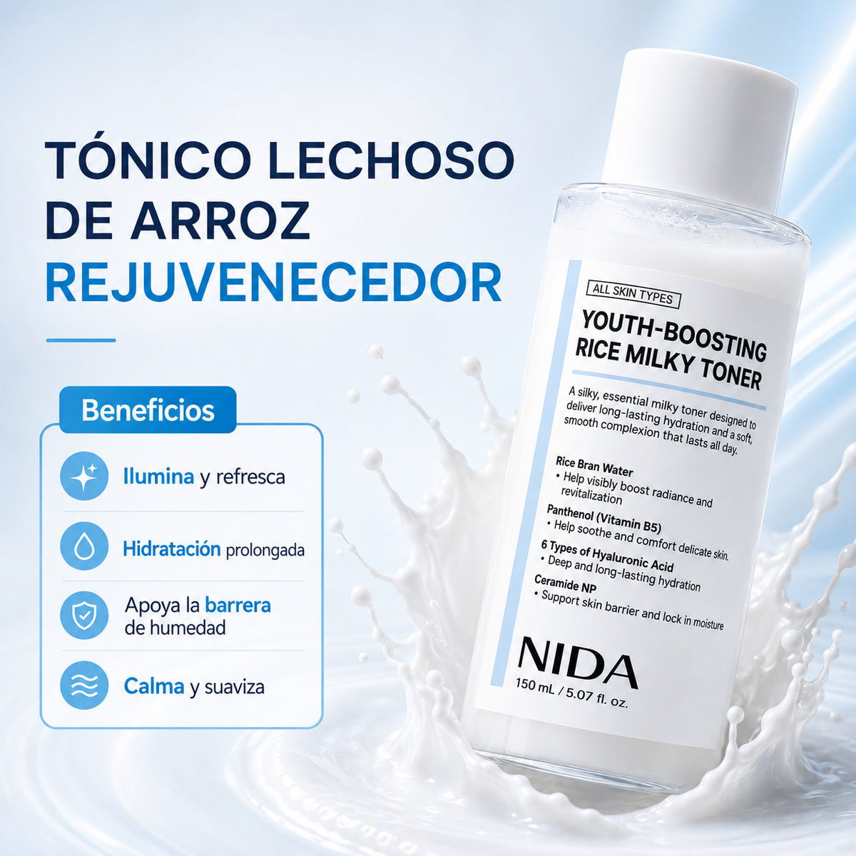 Set Coreano de 7 Productos con Tónico Lechoso