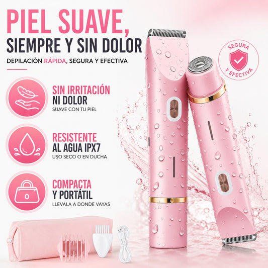 Lurea™ SkinLuxe Depiladora eléctrica waterproof IPX7