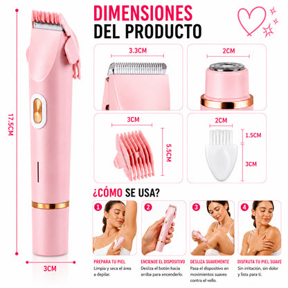 Lurea™ SkinLuxe Depiladora eléctrica waterproof IPX7