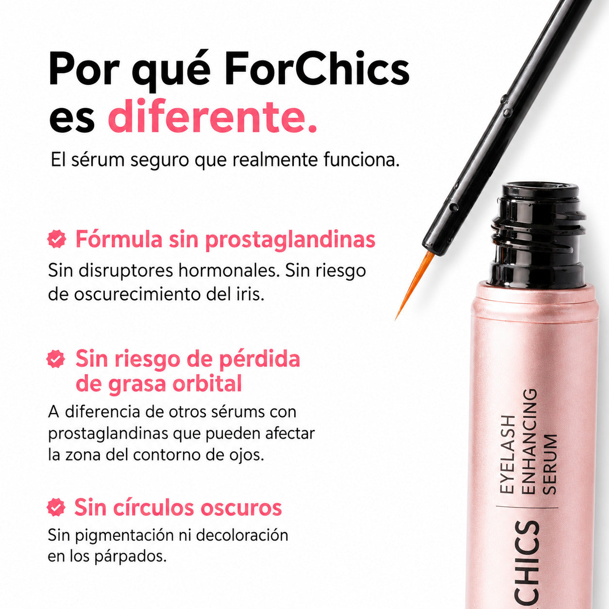 ForChics Suero de Crecimiento de Pestañas