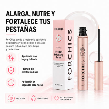 ForChics pestañas y cejas mas largas en 2 semanas