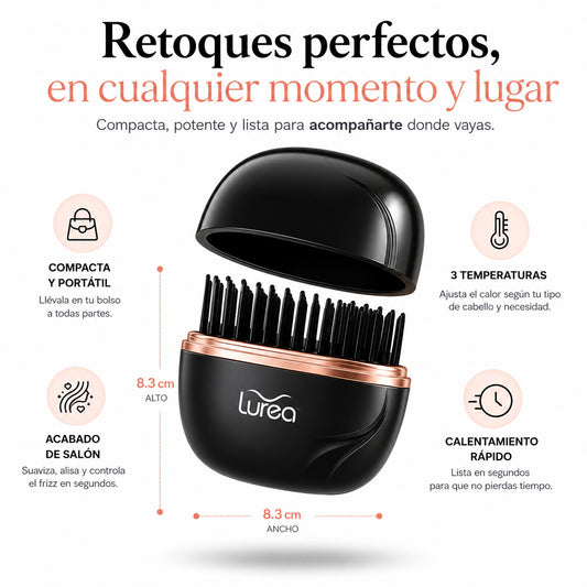 Plancha Portátil Lurea™ Del frizz al cabello perfecto, estés donde estés