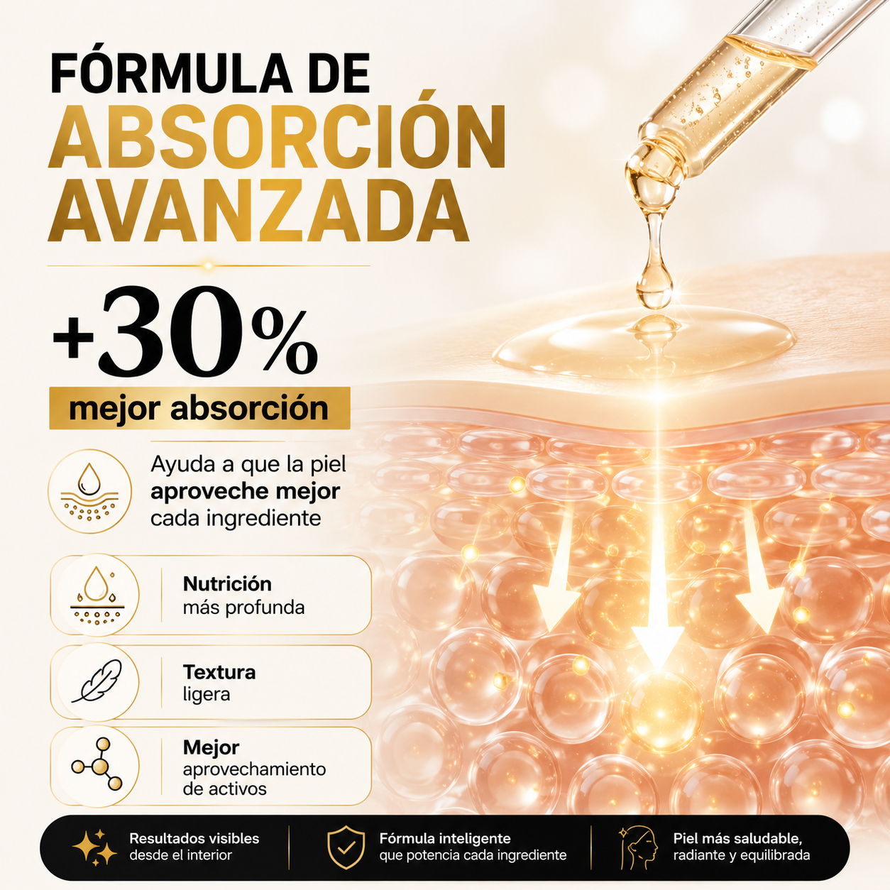 Formula avanzada +30% Mejor Absorción