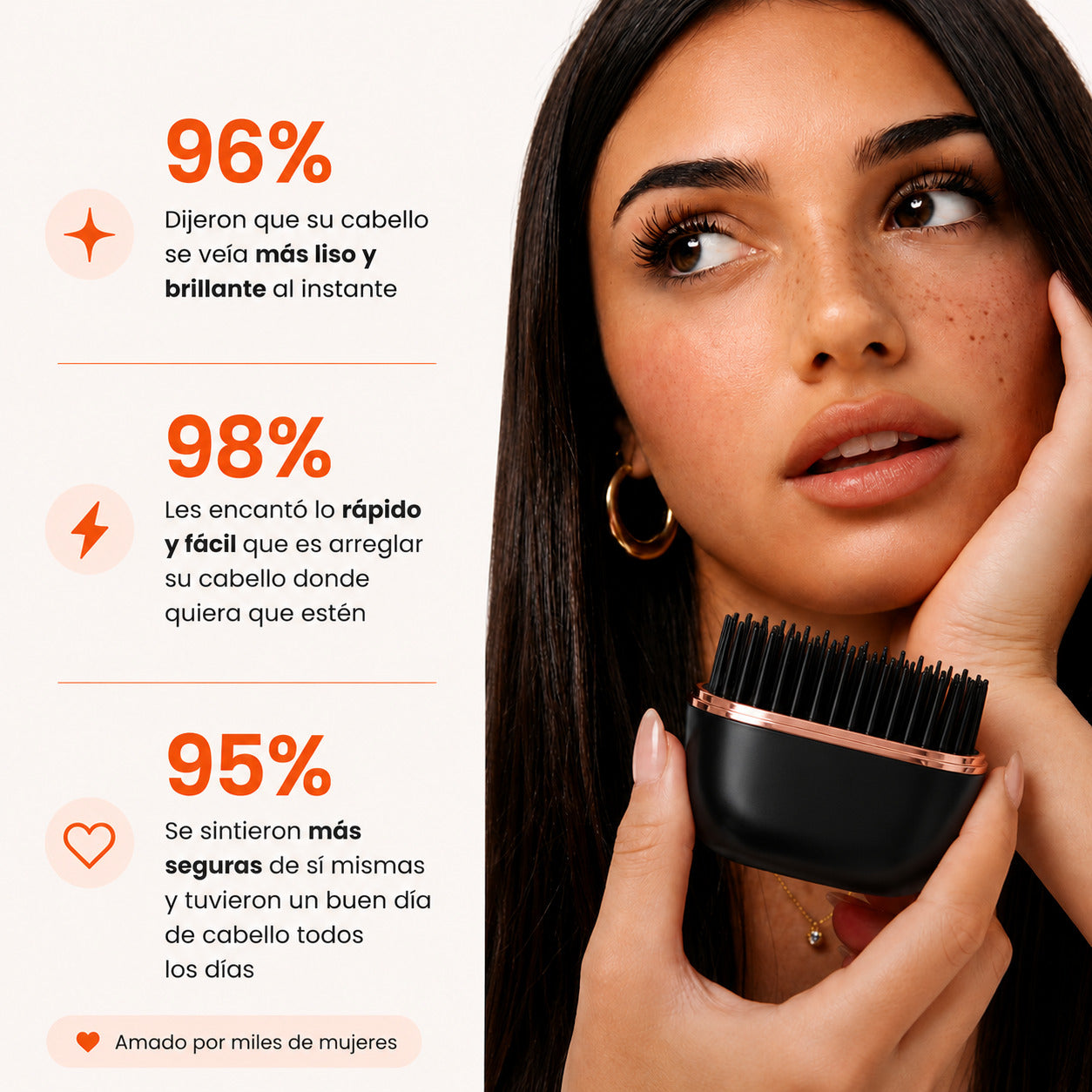 Plancha Portátil Lurea™ Del frizz al cabello perfecto, estés donde estés
