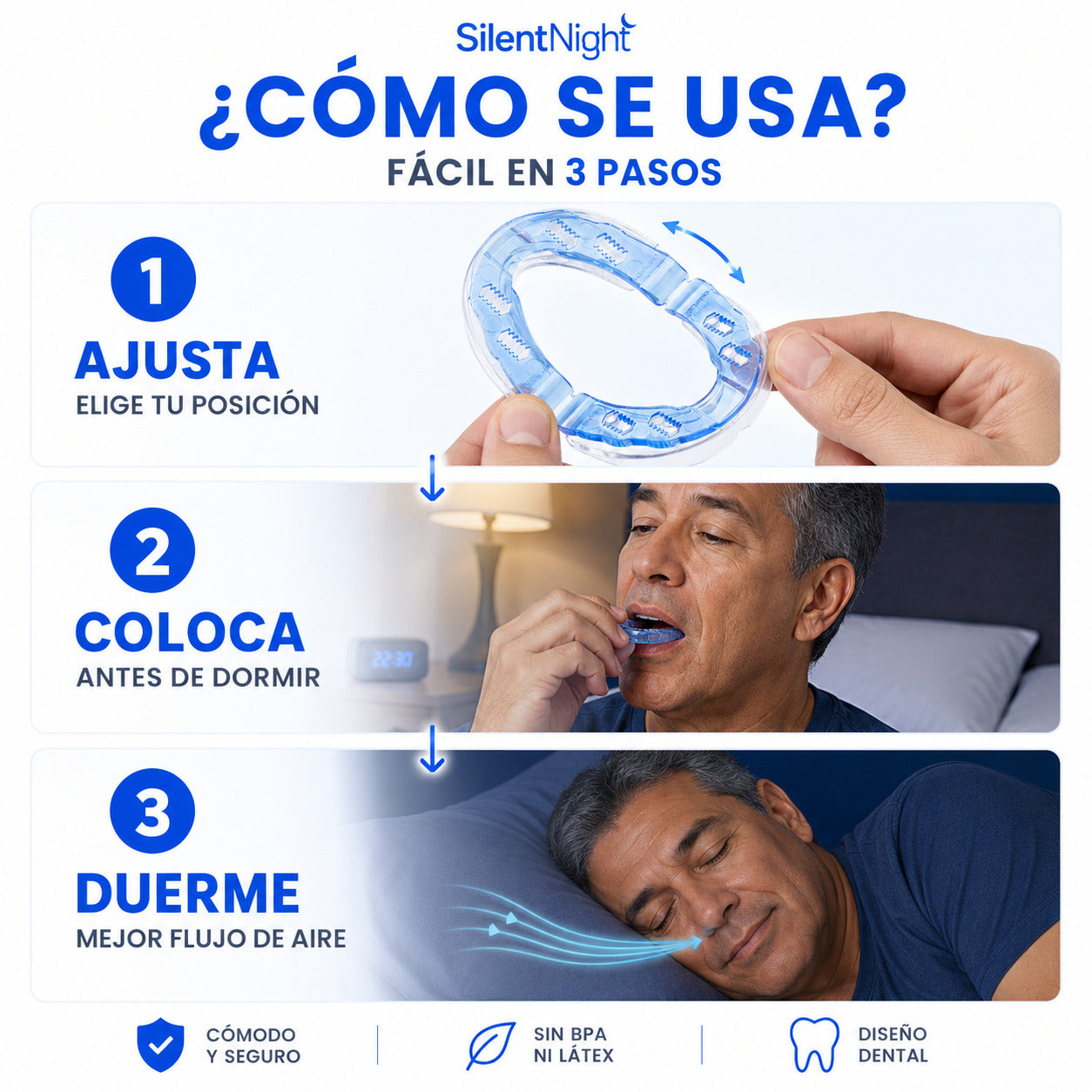 Silentnight Dispositivo Antironquido Ajustable