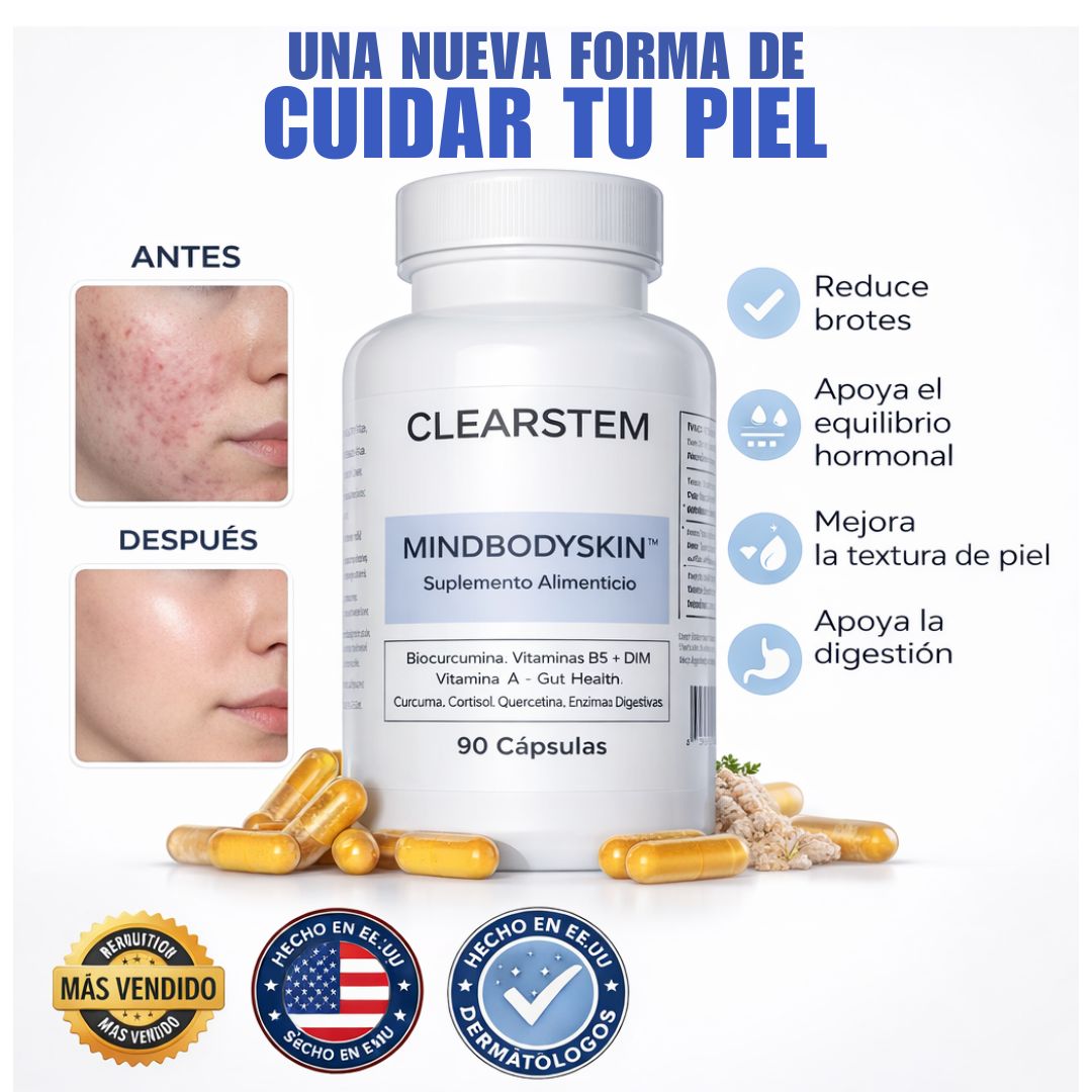 Mindbodyskin® – Apoya el equilibrio interno de tu piel para una apariencia más limpia y saludable
