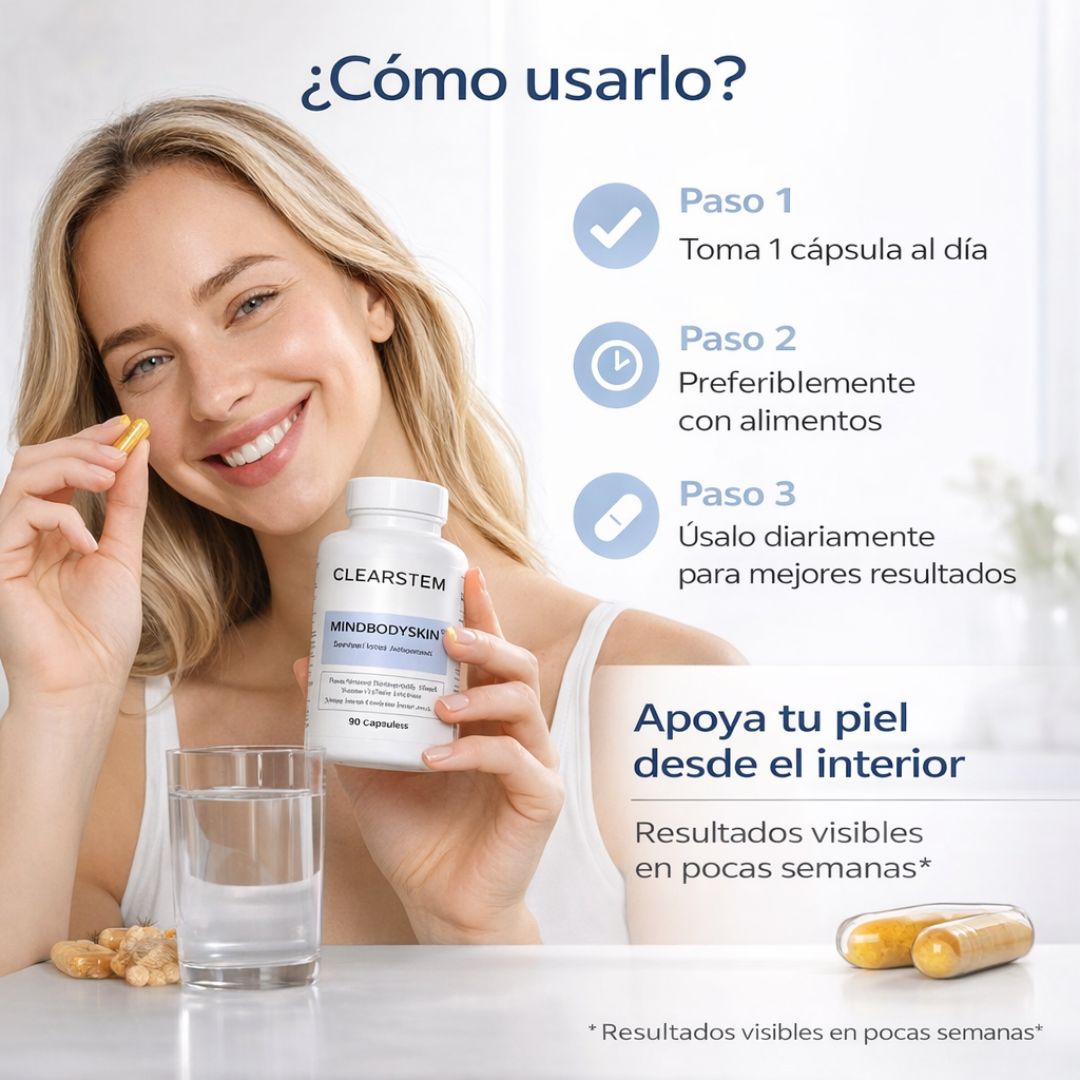 Mindbodyskin® – Apoya el equilibrio interno de tu piel para una apariencia más limpia y saludable