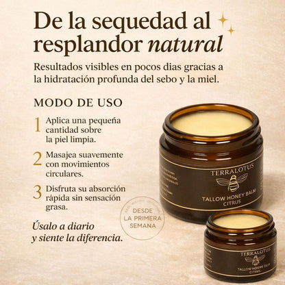 Repara tu piel seca y dañada en solo 7 días con este bálsamo natural de sebo y miel