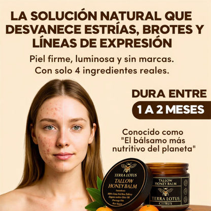Repara tu piel seca y dañada en solo 7 días con este bálsamo natural de sebo y miel
