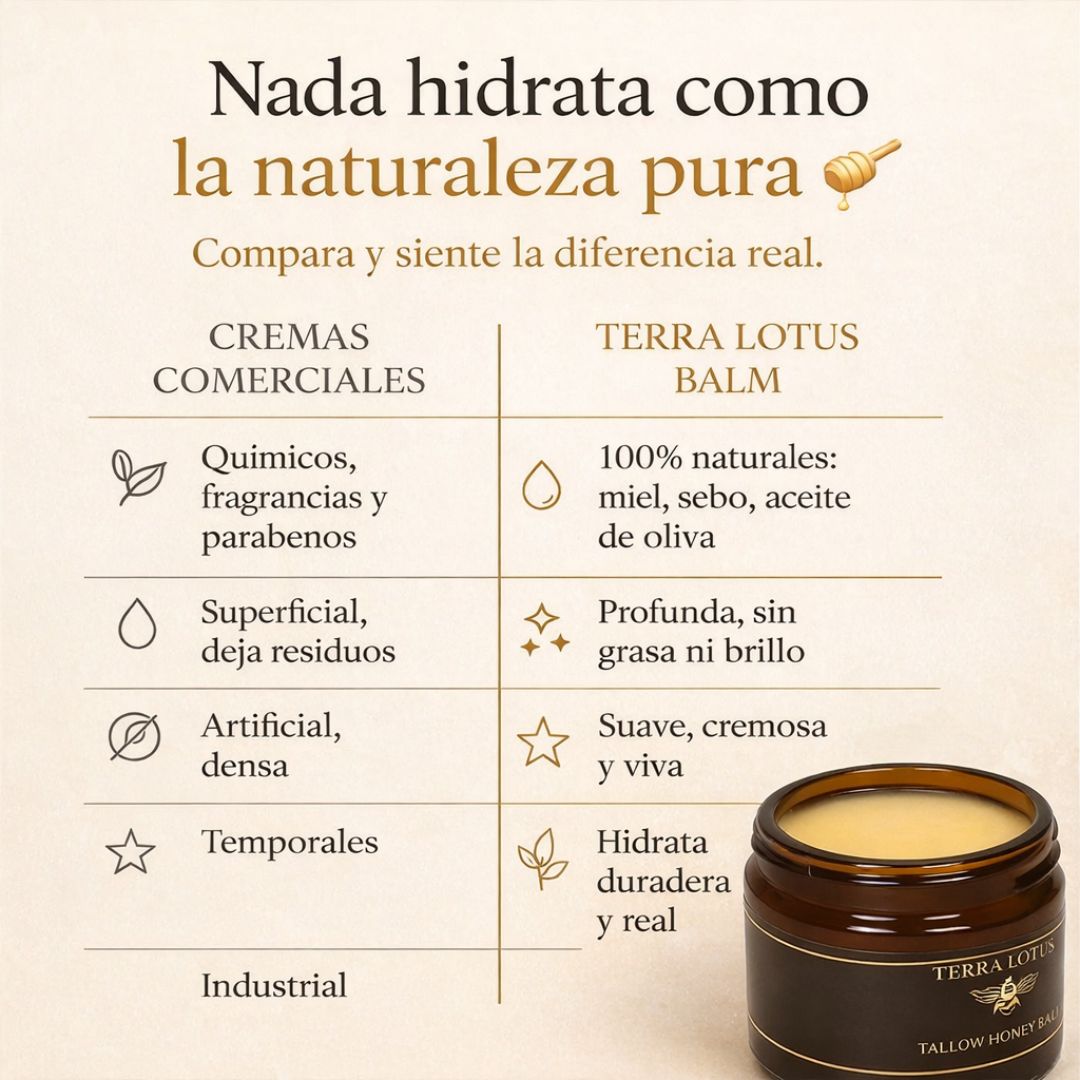 Repara tu piel seca y dañada en solo 7 días con este bálsamo natural de sebo y miel