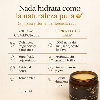 Repara tu piel seca y dañada en solo 7 días con este bálsamo natural de sebo y miel