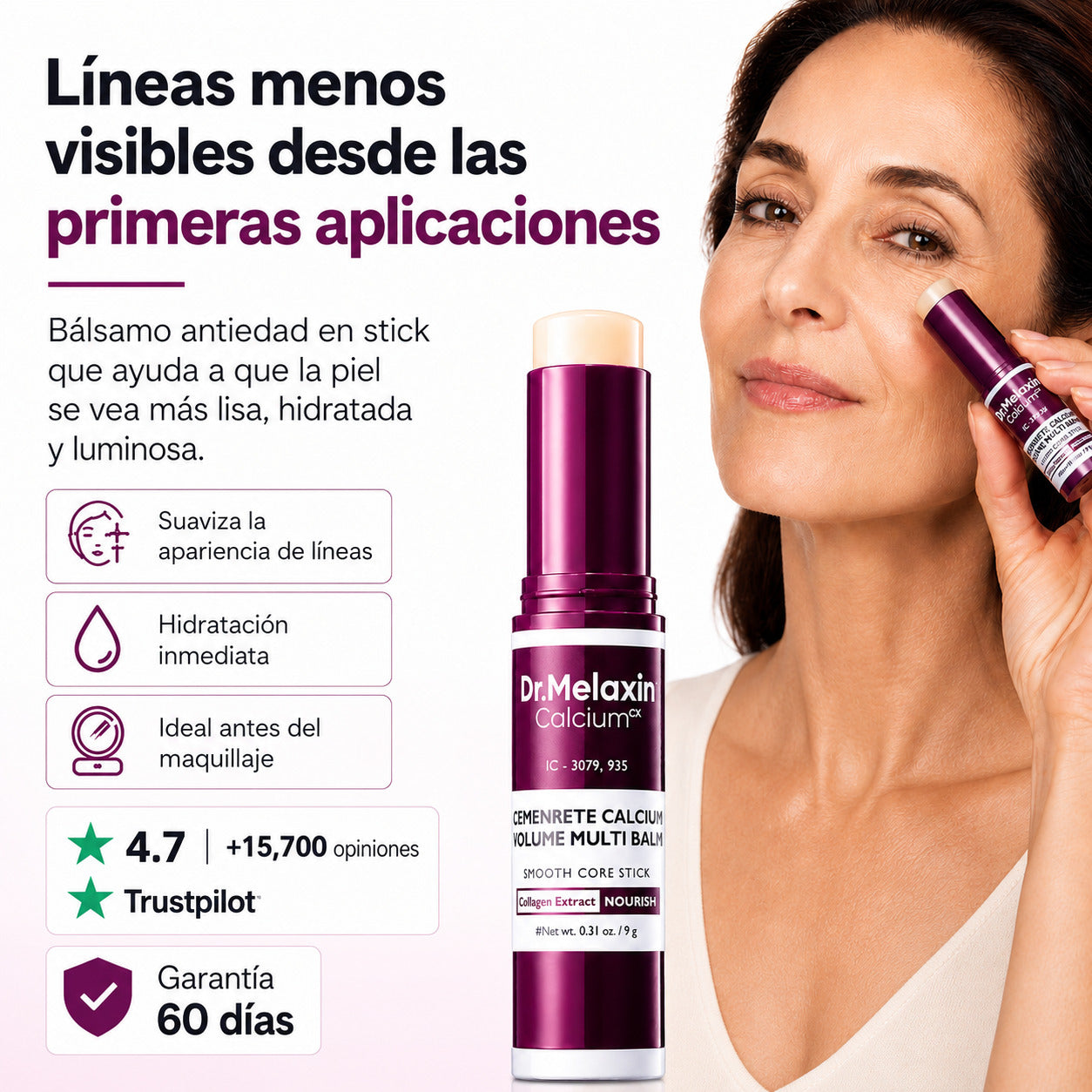 Face balsamo reafirmante, antiedad, elimina arrugas y lineas de expresion