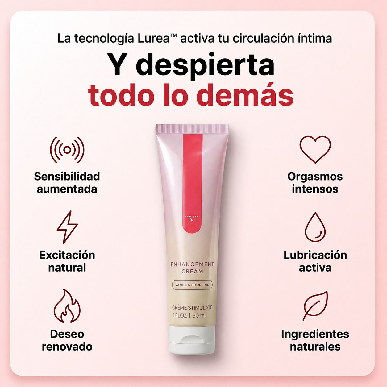 Crema potenciador sexual íntimo