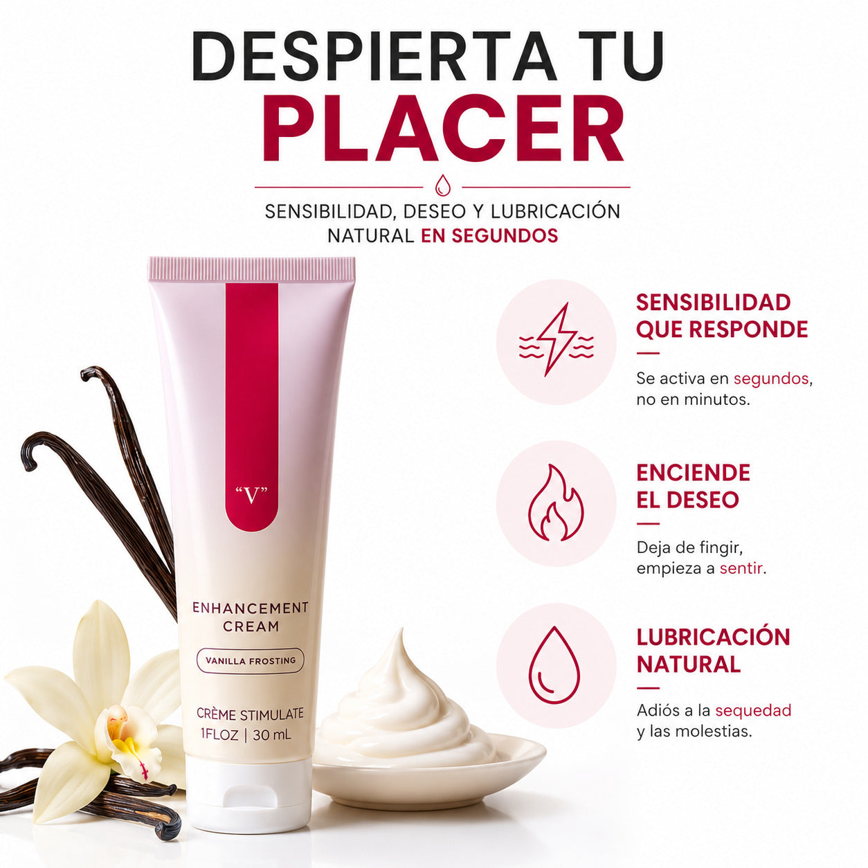 Crema potenciador sexual íntimo